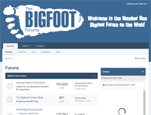 Tablet Screenshot of bigfootforums.com
